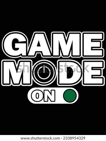 Game mode on EPS file for cutting machine. You can edit and print this vector art with EPS editor.
