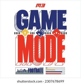 Game Mood t shirt graphic design vector illustration \