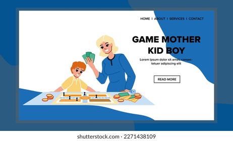 Wild Mutter Kind Junge Vektor. Home fun, Sohn Mutter, Frau Freizeit, Kinderfamilie, glücklich zusammen Spiel Mutter Junge Web-Cartografik
