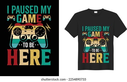 Game motivational quote typography Vector t-shirt design. Inspirational, graphics, illustration, Gaming, retro. Ready for t-shirt, poster, Cards, Sticker, textile, blouse, black background.
.

