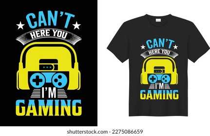Game motivational quote typography Vector t-shirt design. Inspirational, graphics, illustration, Gaming, retro. Ready for t-shirt, poster, Cards, Sticker, textile, blouse, black background.
.
