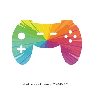 game multicolored abstract icon