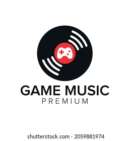 game music logo icon vector template