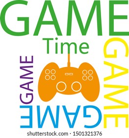 Game night with creatif font design.