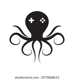 game octopus, logo, icon and illustration