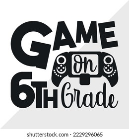 Juego En Ilustración De Vector Impresora SVG De 6º Grado