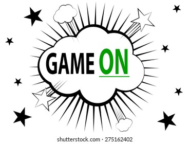 game on, illustration