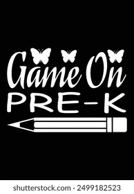Game on pre-k EPS file for cutting machine. You can edit and print this vector art with EPS editor.