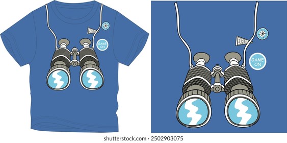  GAME ON t shirt graphic design vector illustration