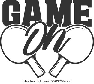 Game On - Table Tennis Illustration