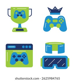 Game Online Element Vector Illustration