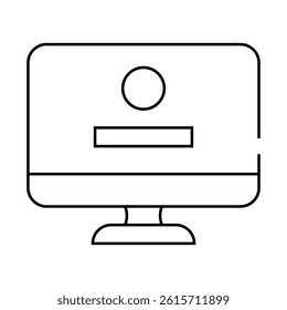 game operating system line icon vector. game operating system sign. isolated contour symbol black illustration
