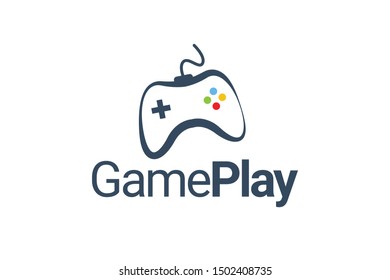 Game Outline logo Icon Vector Design Template