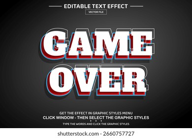 Juego sobre Plantilla de efectos de texto editables en 3D