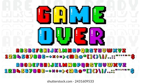 Game Over is a 8 bit alphabet