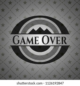 Game Over black emblem. Vintage.