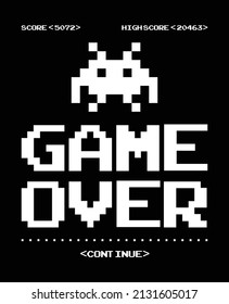 game over, boys graphic tees vector designs and other uses