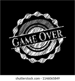 Game Over chalk emblem