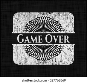 Game Over chalk emblem