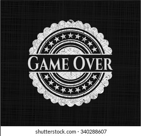 Game Over chalk emblem