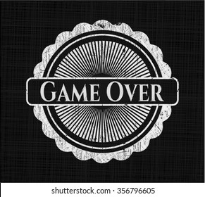 Game Over chalk emblem