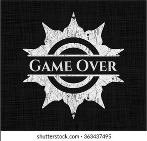 Game Over chalk emblem