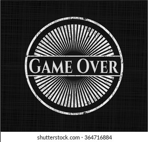 Game Over chalk emblem