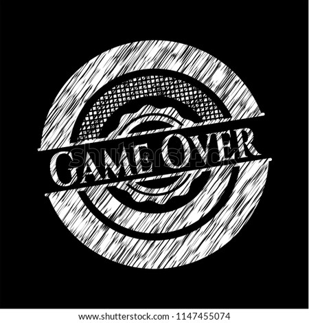 Game Over chalkboard emblem