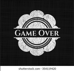 Juego terminado con la textura de pizarra