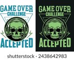 Game Over Challenge Accepted Gaming Design