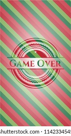 Game Over christmas badge.