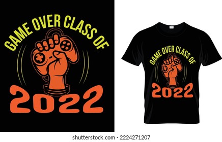Juego sobre la clase de la plantilla de diseño de camisetas 2022