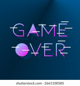 Juego sobre Anuncio plano. Juego sobre Anuncio de Web de texto