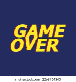 Game over glitch pattern for Multiple Use i.e T-shirt, hoodies e.c.t 