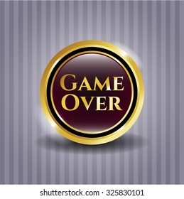Game Over gold badge or emblem