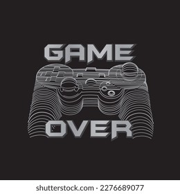 Game Over Graphic for Boys Apparel