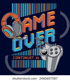 game over graphic tees for boys