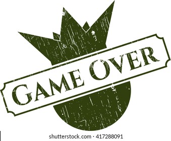 Sello de estilo de juego sobre grueso