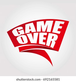 Game over labels banners