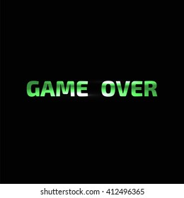 GAME OVER lettering