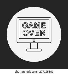 game over line icon