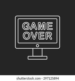 game over line icon