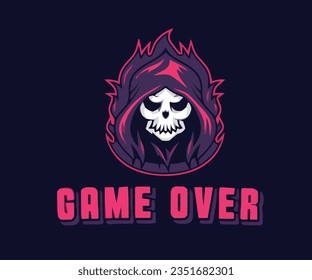 Game Over Logo Adobe illustrator