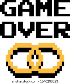 Game over marriage rings icon