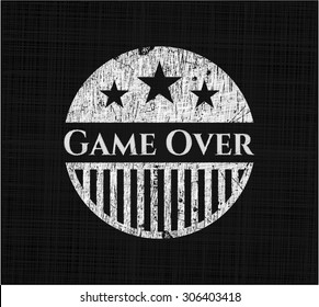 Game Over auf der Tafel
