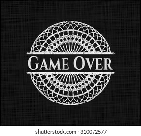 Game Over on chalkboard