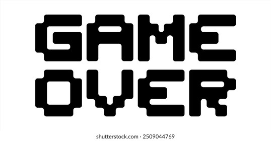 game over pixel background, vector 10 eps