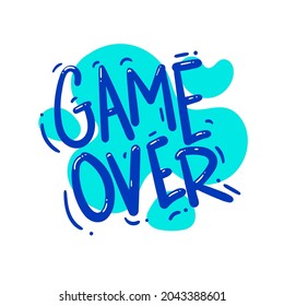 ilustración vectorial de diseño de tipografía de texto de juego sobre comillas