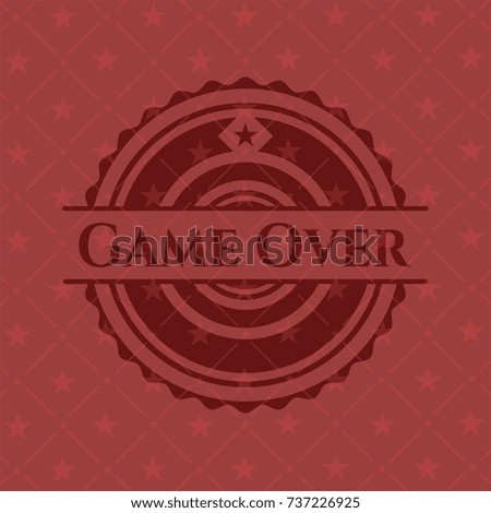 Game Over retro red emblem