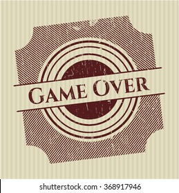 Juego con textura de sello de goma